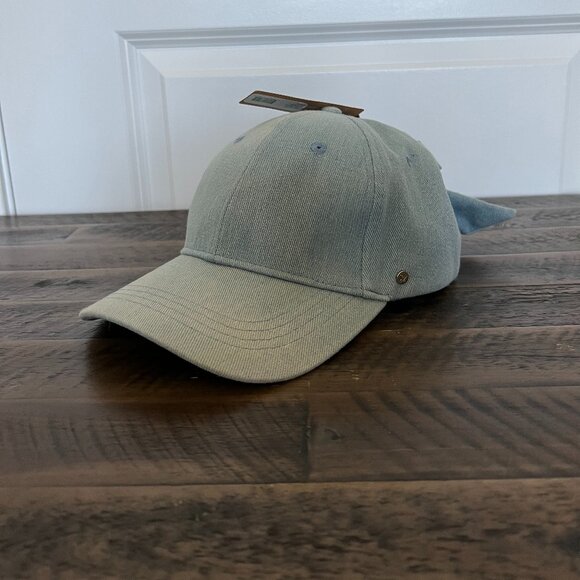 NWT | Steve Madden Adjustable Denim Bow Baseball Cap - Picture 1 of 7